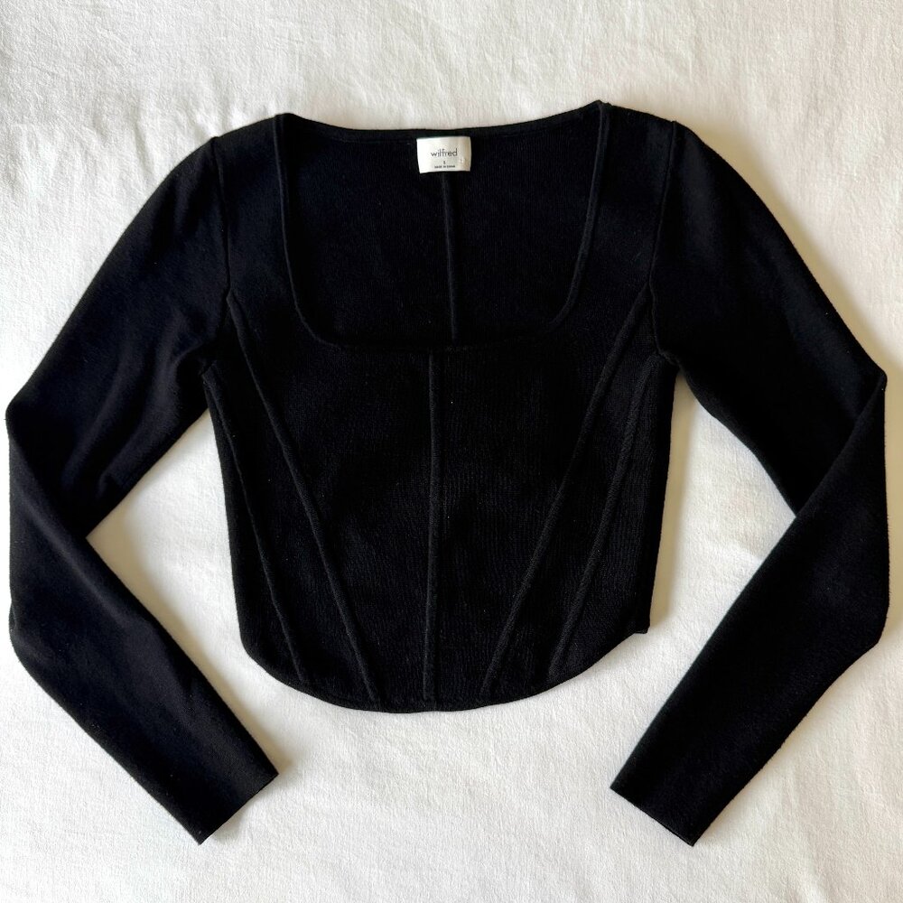 Aritzia Wilfred Natalie Corset Sweater - Picture 2 of 6